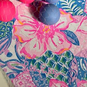 NEW Lilly Pulitzer Paddle Ball Set in Pink & Blue flowers